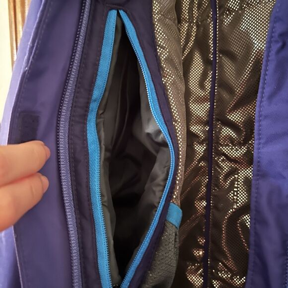Columbia Jacket Cobalt Blue Omni Tech Waterproof Coat Womens Medium Ski Winter - Picture 8 of 14